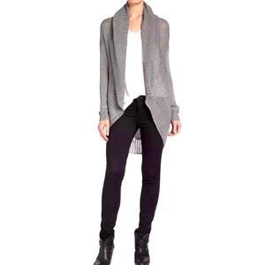 Vince Stonewashed Linen Cocoon Circle Cardigan M